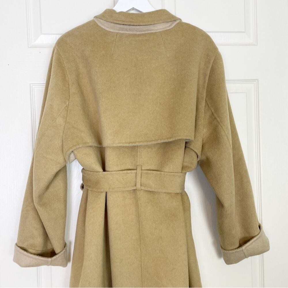J.Crew Harriet Double Faced Wool Trench Coat Khaki Honey NWT Sz 3X - Picture 6 of 10